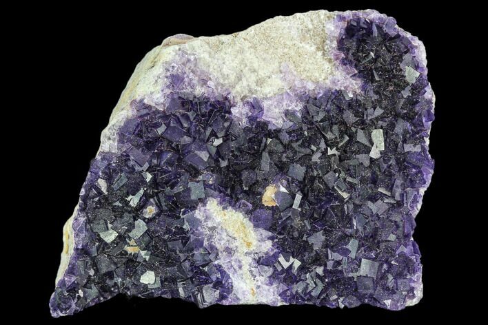 Purple Cubic Fluorite Crystal Cluster - Morocco #108716